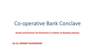 Analysis of GST Provisions in the Banking Industry