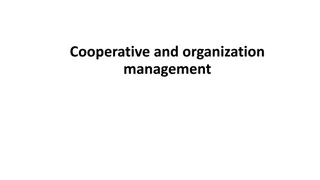 Understanding Cooperative and Organization Management