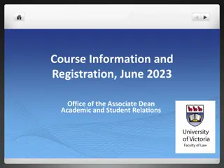 Law School Registration and Course Information for June 2023