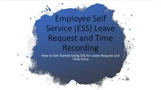 Getting Started with ESS for Leave Request and Time Entry