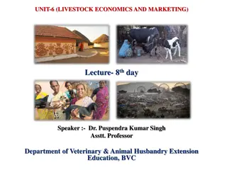 Livestock Marketing Functions and Classification