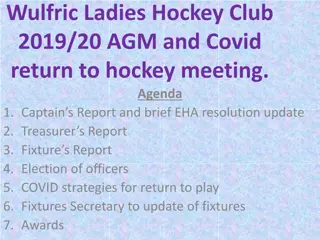 Wulfric Ladies Hockey Club 2019/20 AGM & COVID Return to Hockey Meeting
