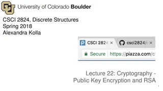 Introduction to RSA Cryptography and Public Key Encryption