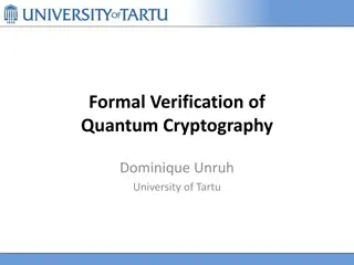 Formal Verification of Quantum Cryptography by Dominique Unruh