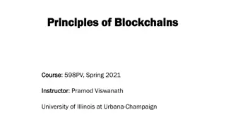 The Fundamentals of Blockchains