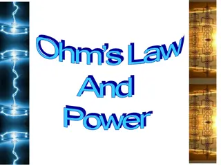 Ohm's Law and Electrical Resistance