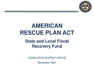 Overview of American Rescue Plan Act Funding Distribution