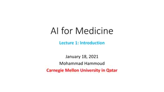 An Overview of AI Applications in Medicine - Lecture Highlights