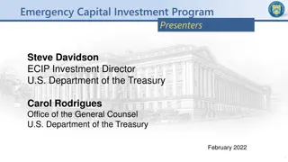 Overview of Emergency Capital Investment Program (ECIP)