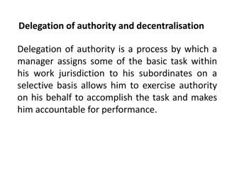 Delegation of Authority in Management