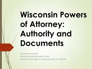 Wisconsin Powers of Attorney: Core Concepts and Types