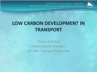 Advancing Low Carbon Development in Sustainable Transport