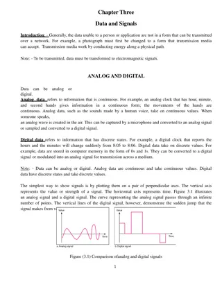 Data and Signals in Networks