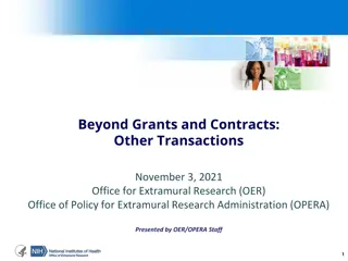 NIH Other Transactions: A Comprehensive Overview