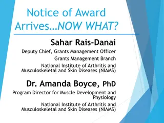 The Notice of Award in Research Grants Management