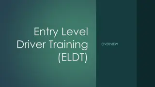 Entry-Level Driver Training (ELDT) Requirements