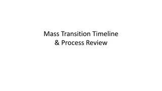 Mass Transition Project Coordination Timeline Review