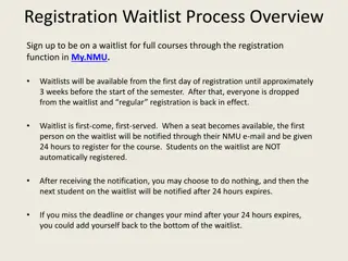 NMU Course Waitlist Registration Overview