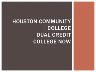 Houston Community College Dual Credit Information