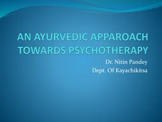 Understanding Ayurveda and Psychotherapy for Mental Health