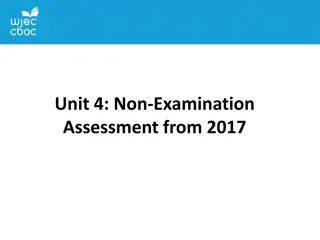 Unit 4: Non-Examination Assessment Overview