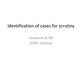 Areas Requiring Deeper Scrutiny in Taxation - Saravanan B., IRS