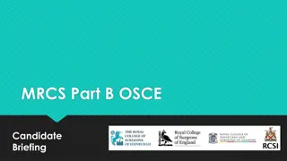 MRCS Part B OSCE Examination Guidelines