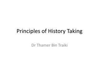 Principles of History Taking in Clinical Assessment