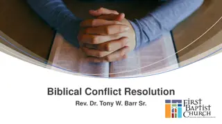 Biblical Conflict Resolution in the Story of Jacob and Esau