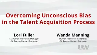 Overcoming Unconscious Bias in Talent Acquisition Process