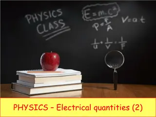 Electrical Quantities and Circuits in Physics