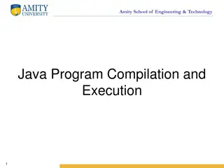 Amity School of Engineering & Technology - Java Program Compilation and Execution