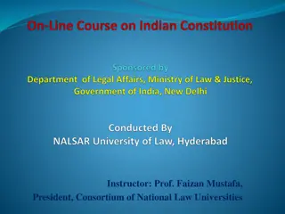 Our Constitution: Course Details and Syllabus