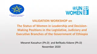 Validation Workshop on the Status of Women in Leadership in Ethiopia