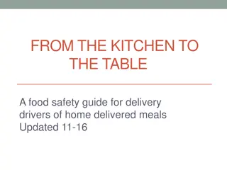 Food Safety Guide for Delivery Drivers of Home-Delivered Meals