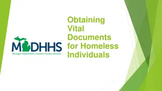 Obtaining Vital Documents for Homeless Individuals Webinar