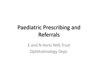 Spectacle Prescribing Guidelines for Infants and Children