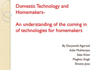 Understanding the Impact of Domestic Technology on Homemakers