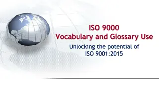 Understanding ISO 9000 Vocabulary and Glossary for ISO 9001:2015
