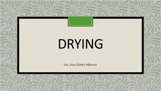 Drying Principles and Applications