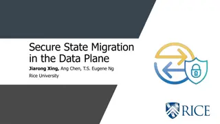 Secure State Migration in the Data Plane Overview
