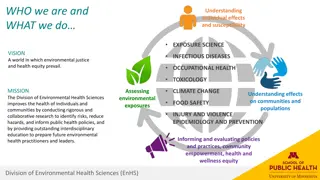 Division of Environmental Health Sciences: Improving Public Health through Research and Education