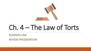 The Basics of Torts in Business Law