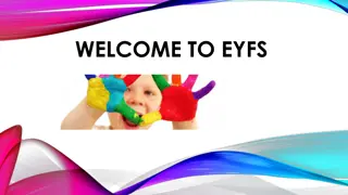 Early Years Foundation Stage (EYFS) Information and Guidelines