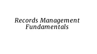 Understanding Records Management Fundamentals for Federal Agencies