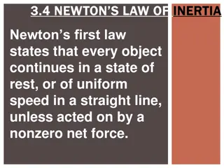 Newton's First Law of Inertia