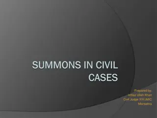 Understanding the Purpose and Essentials of Civil Summons in Legal Cases
