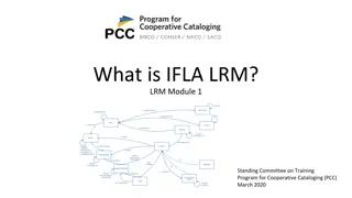 IFLA LRM: A Conceptual Reference Model