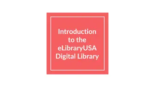 Guide to eLibraryUSA: Exploring eSources and Getting Started