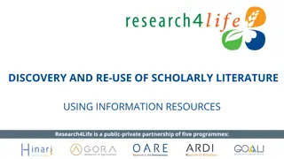 Effective Strategies for Literature Searches and Re-Use of Scholarly Literature